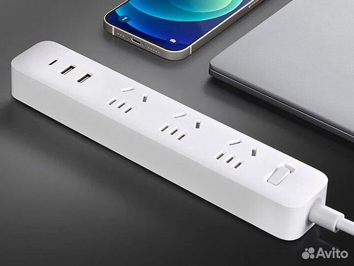 Удлинитель Xiaomi Mi Power Strip 20W 2AIC (3 розет