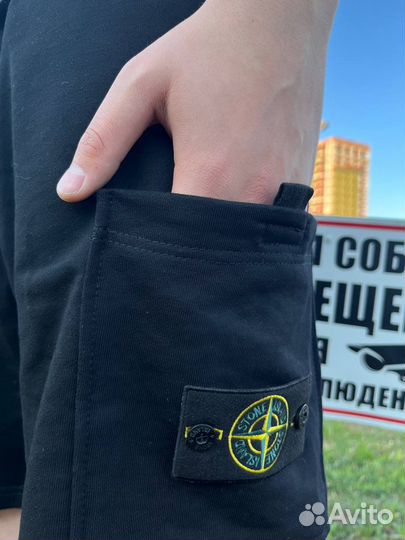 Stone island шорты черные M L Xl XXL