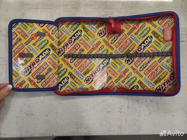 Пенал школьный для мальчика Тачки Cars Молния