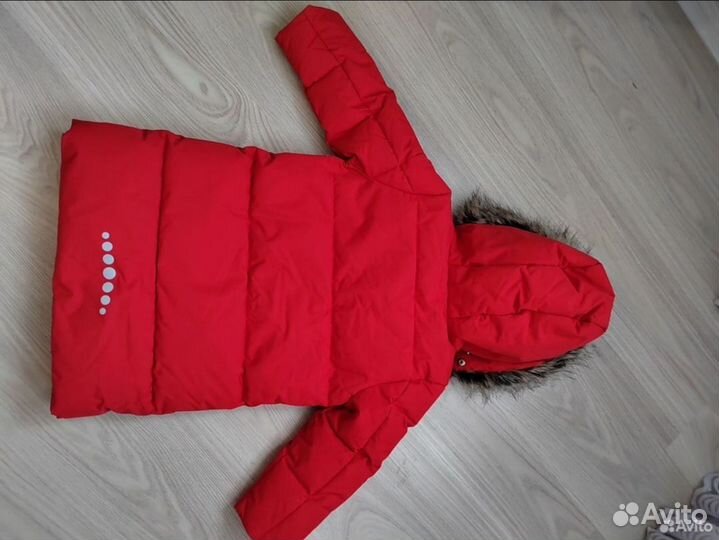 Куртка зимняя удлиненная для девочки 98