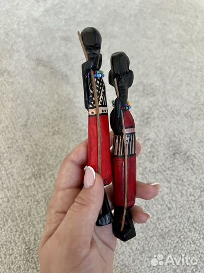 Статуэтки масаи с о. Занзибар (ручная работа)