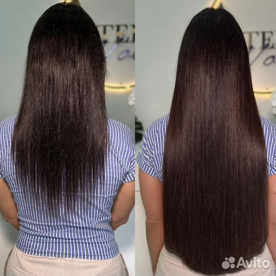 Наращивание волос на дому