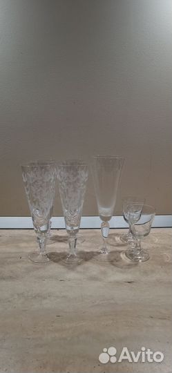 Рюмка, графины, фужеры