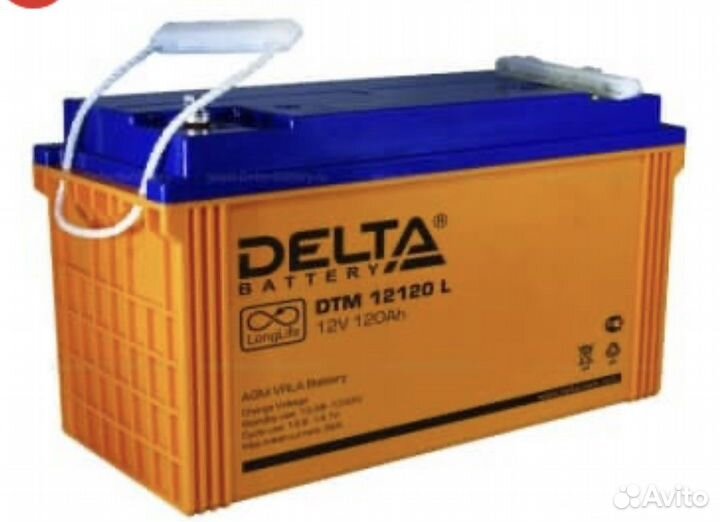 Акб Delta DTM 12120 L (12V / 120Ah)