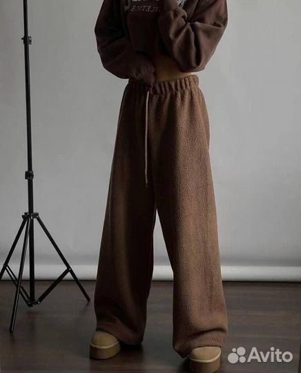 Штаны теплые женские палаццо новые