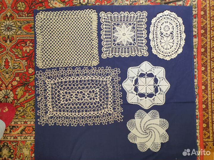 Салфетки винтажные вязаные крючком