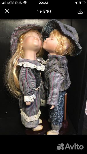 Коллекционные куклы.Сладкая парочка