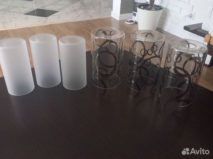 Плафоны для люстры стеклянные бу