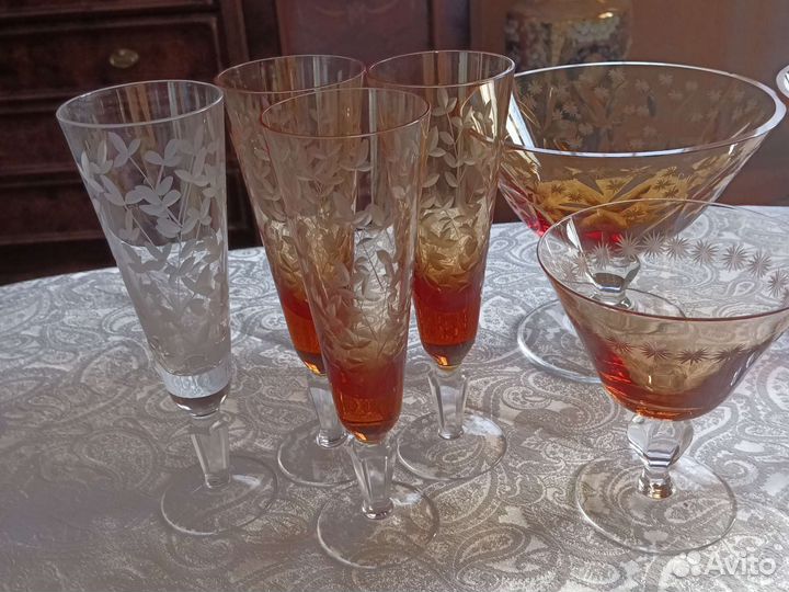 Хрустальная посуда Рогов СССР бу