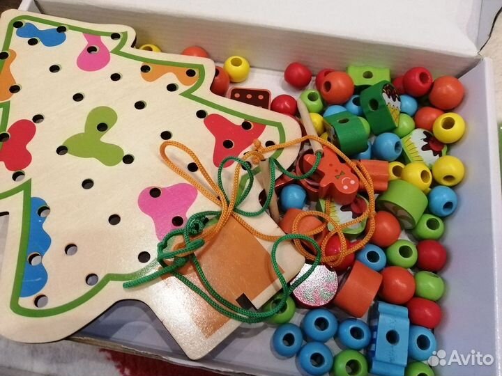 Деревянные игрушки пакетом