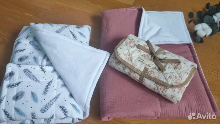 Непромокаемая муслиновая пеленка коврик