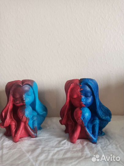 Гипсовый подсвечник