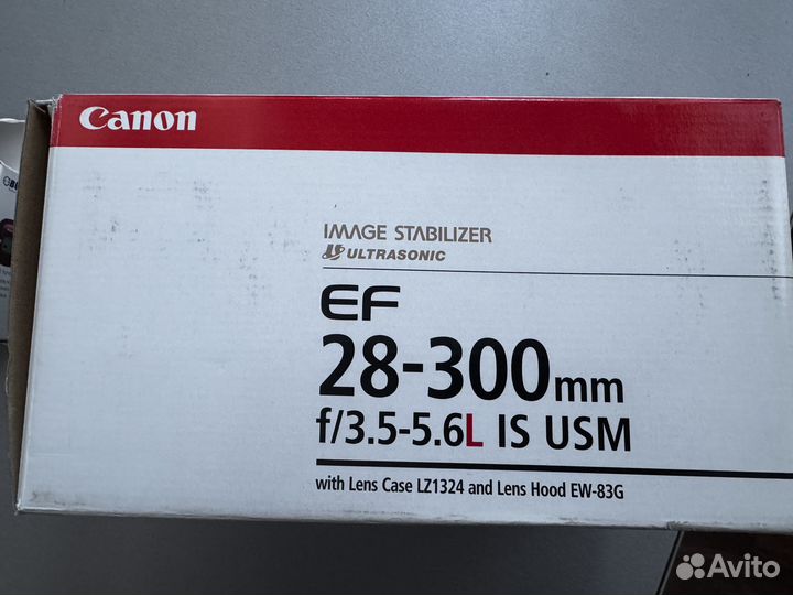 Объектив canon EF 28-300mm