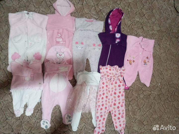 Вещи на девочку от 0 до года