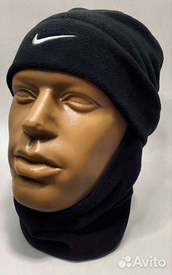 Флисовая зимняя шапка