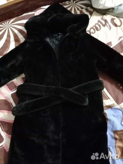 Шуба с капюшоном