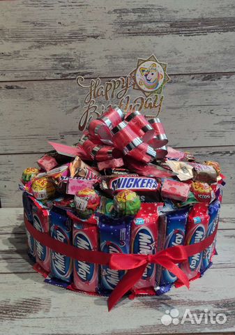 Торт из конфет