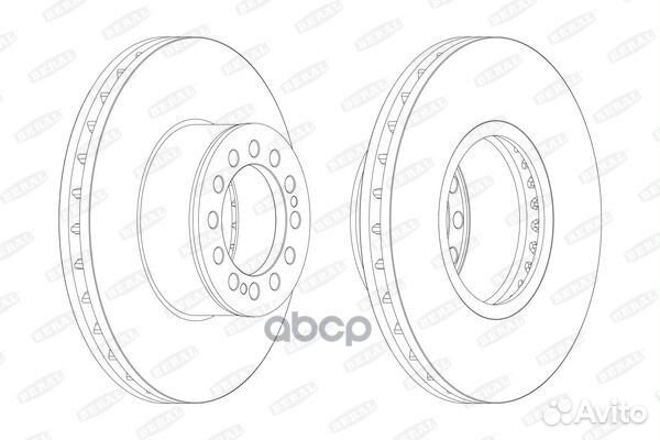 Диск тормозной MAN 433*45*130 BCR214A Beral