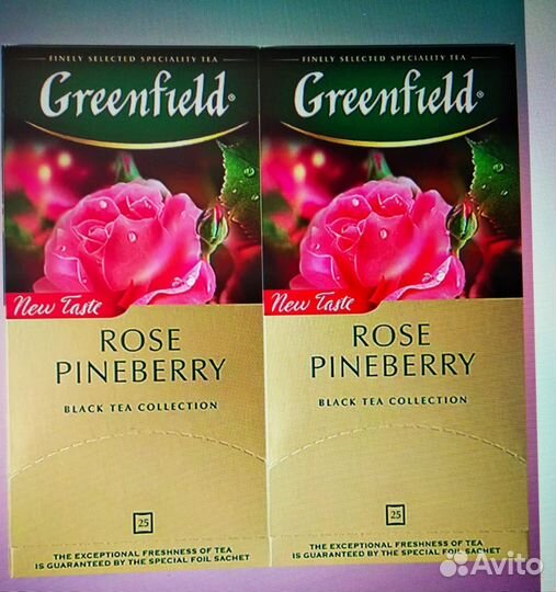 Чай черный и зеленый Greenfield,Tess