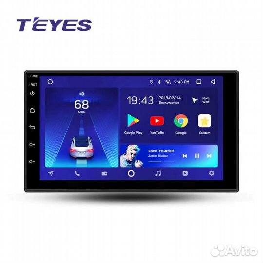 Магнитола универсальная Teyes CC2L 1/16 178х100