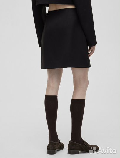 Юбка мини из костюмной ткани aim clo L