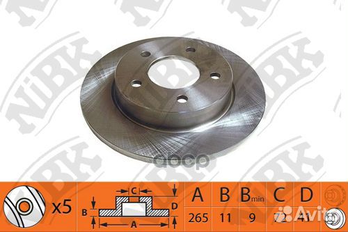 Торм.диск зад. mazda 3 10/03