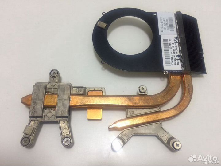 Радиатор под дискрет.видео ноутбука hp dv6-3000