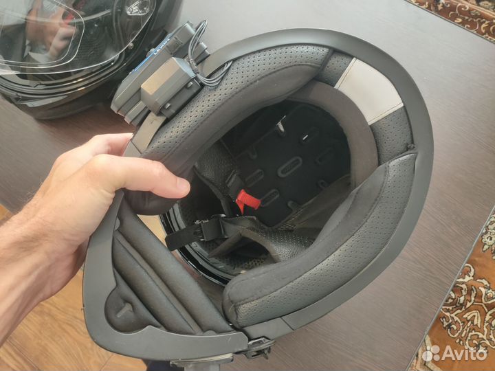 Мото шлем с переговорным устройством Soman