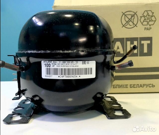 Компрессор холодильника Атлант ско/скм 100-134 92w