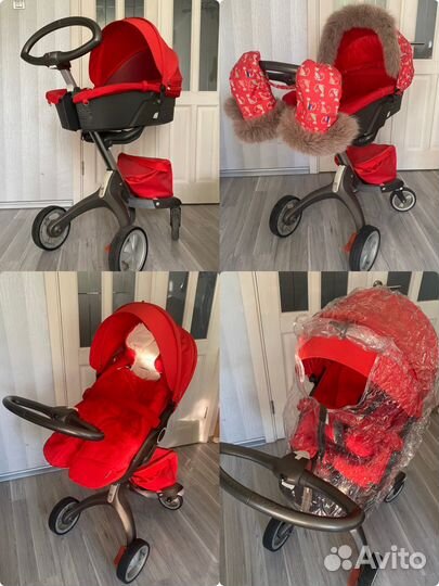 Коляска stokke 2в1. Комплект максимальный