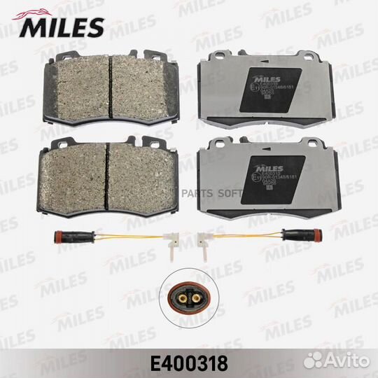 Miles E400318 Колодки тормозные mercedes-benz W163