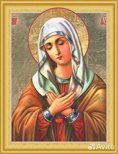 Алмазная мозаика 40x50 Поздравления на Рождество П