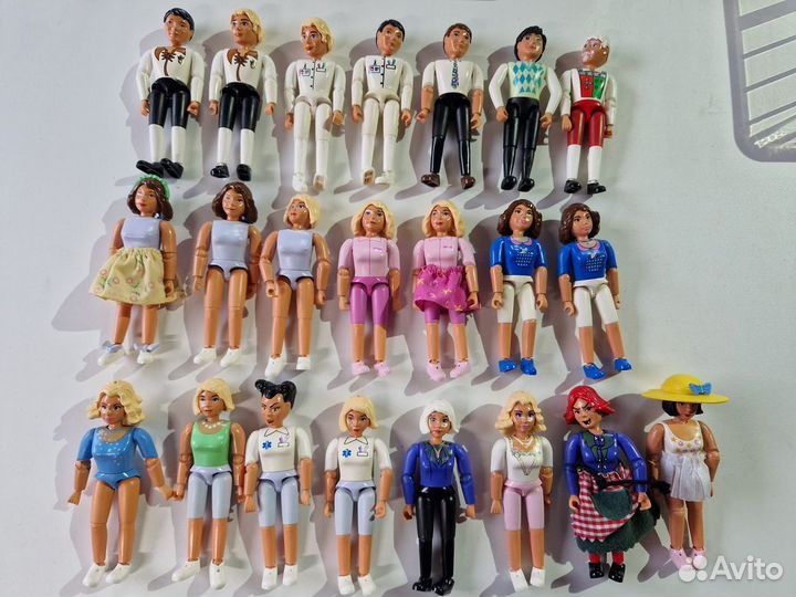 Куклы шарнирки Lego Belville 7.5, 9.5 cм бельвиль