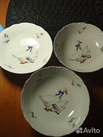 Набор тарелок-салатников19 см Констанция гусичехия