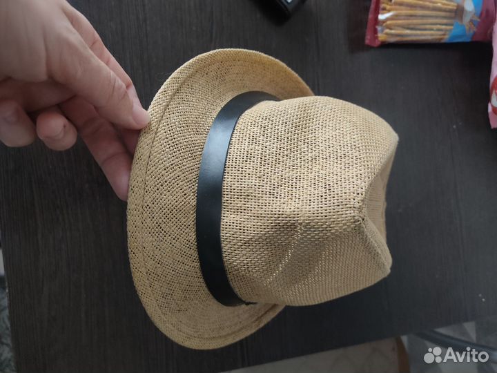 Соломенная шляпа детская