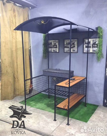 Мангал с крышей от производителя