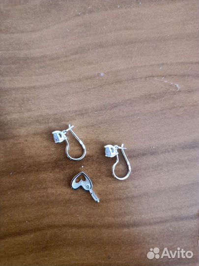 Серебряные серьги детские