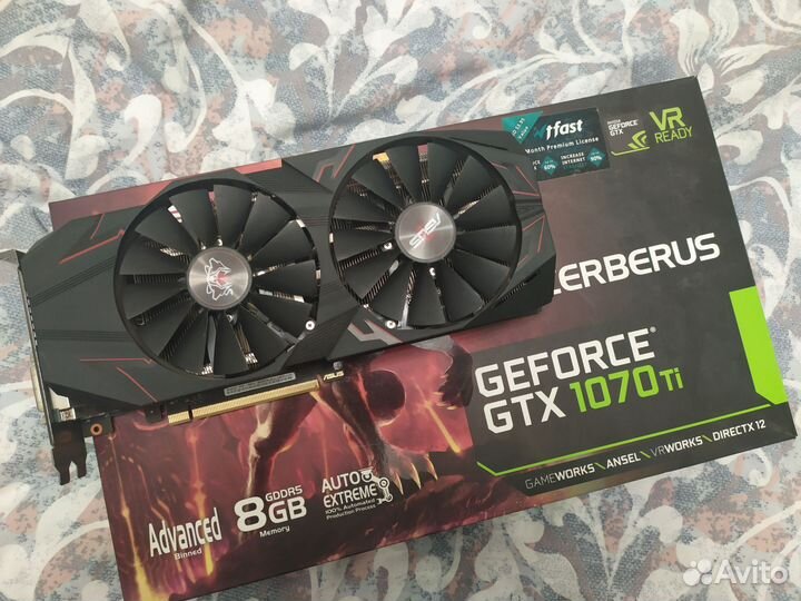 Asus cerberus GTX 1070 Ti 8Gb
