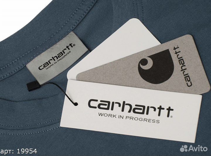 Футболка Carhartt no logo синяя