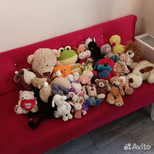 Набор для лепки play doh и мягкие игрушки