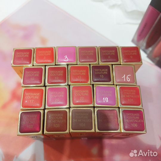 Yves saint laurent, Burberry, lancome для губ