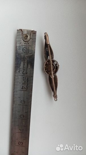 Брошь СССР серебро звезда