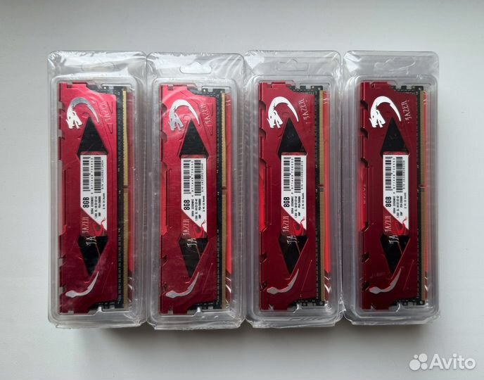 Оперативная память для пк DDR4 8gb 3200Mhz Jazer