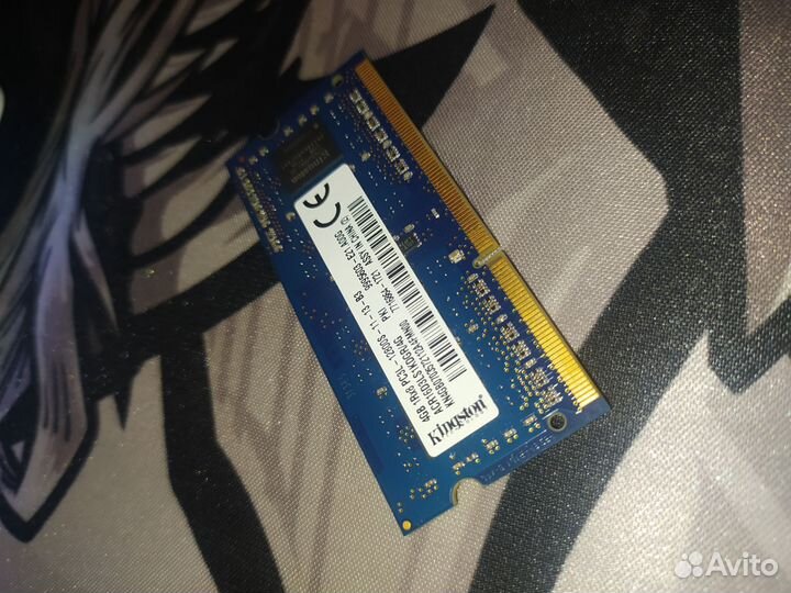 Оперативная память so-dimm DDR3 4GB 1600MHZ