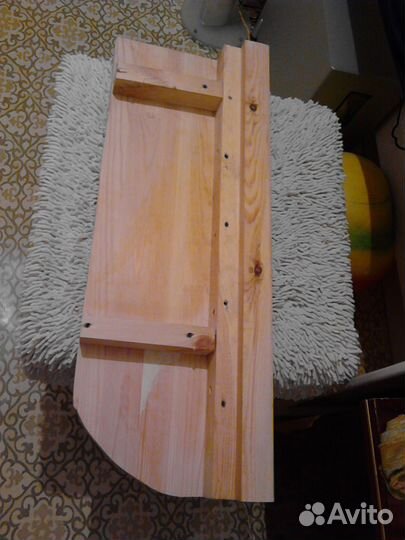 Ступенька или полка 710*253 ясеневый шпон / сосна