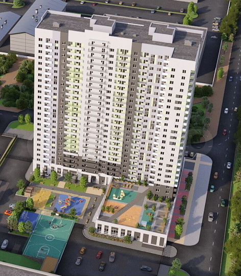 1-к. квартира, 38,3 м², 9/24 эт.