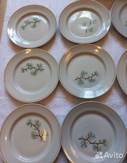 Тарелки СССР от столового сервиза