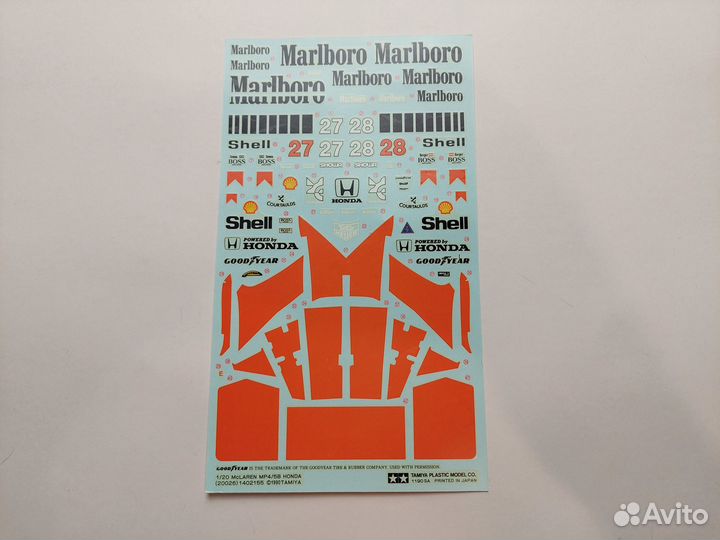 Сборная модель 1/20 Tamiya McLaren MP4/5B Honda