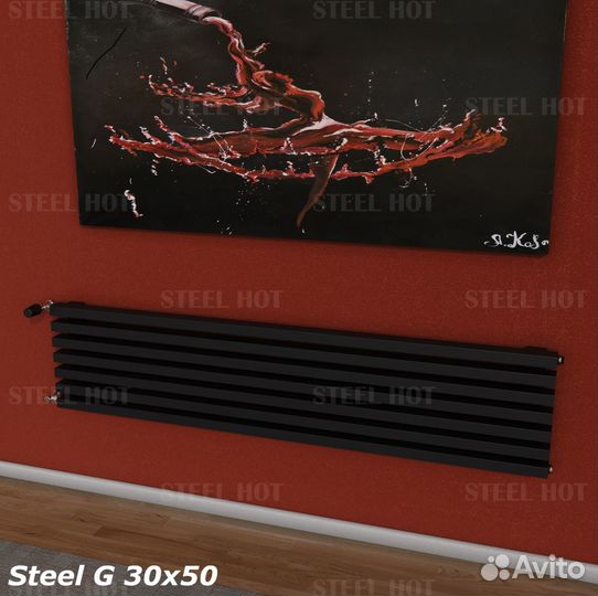 Горизонтальный дизайн радиатор Steel-Hot от произв