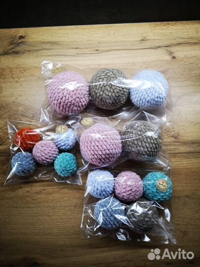 Вязаные игрушки для животных